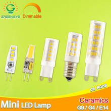 No Flicker Dimmable Ceramic LED G4 Light G9 Led Lamp E14 Bulb 220V AC DC 12V LED G9 3W 5W 6W 7W 9W 10W 12W 1505 2508 2024 - buy cheap