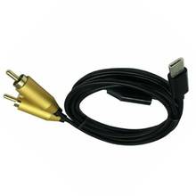 Двойной RCA штекер для USB C сигнала видео AV аудио кабель шнур соединительный шнур Тип C к двойному RCA кабелю 2024 - купить недорого