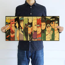 Классический аниме плакат ниндзя Коллекция Ретро Крафт-Бумага наклейки на стену домашний декор винтажные плакаты мультяшная живопись 2024 - купить недорого