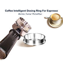 Stainless Steel Intelligent Dosing Ring 51MM 58MM For Brewing Bowl Coffee Powder Espresso Barista Tool Tamper Funnel Portafilter 2024 - buy cheap
