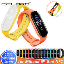 Silicone Bracelet For Xiaomi Mi Band 5 Strap Wristband Replacement Wrist Strap for Xiaomi Miband 5 Mi Band5 NFC Smart band Corre 2024 - buy cheap