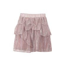 2020 Spring Summer Women's Glitter Skirts Elastic Waist Casual Short Skirt New 2024 - buy cheap