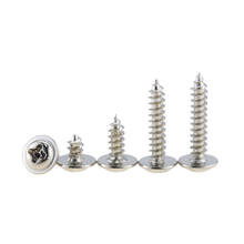 100PCS M1.4*3 4 5 6 7*4 PWA 304 Stainless Steel Cross Round Head Self Tapping Screw With Pad Pan Head Tapping Screws With Washer 2024 - buy cheap