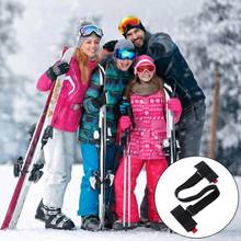 Adjustable Skiing Pole Shoulder Hand Carrier Lash Handle Straps Porter Hook Loop Protecting Black Nylon Ski Handle Strap Bags 2024 - buy cheap