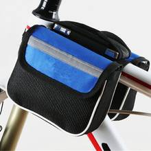 Bolsa de Ciclismo de doble cara con funda para teléfono móvil, alforja para cuadro de bicicleta, Popular, para tubo superior, #264183 2024 - compra barato