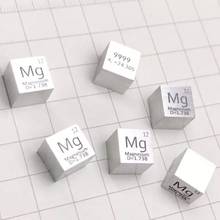 Cubo de 10mm de magnesio, tabla periódica de elementos hechos a mano, para exhibición de manualidades, para Ciencia y manualidades 2024 - compra barato