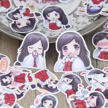 40Pcs Cute japanese girl cartoon Stickers For Snowboard Laptop Luggage Car Fridge Car Toy Stickers Gift Beauty 2024 - buy cheap