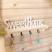 Sweet Home Shelves Hat Key Holders Wall Hanger Home Rack Hanging Hooks 4 Hooks Wall Mounted Storage Organizer Home Decoration 2024 - buy cheap