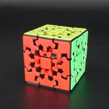 Cubo mágico de engranaje para niños y adultos, rompecabezas sólido de velocidad, colorido, juguetes educativos, 3x3x3 2024 - compra barato