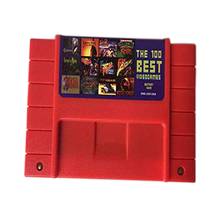 Cartucho snes para sfc/snes, cartas de jogo snes de 100 em um vermelho 2024 - compre barato