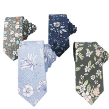 Fashionable Men Ties 6cm Floral Print Cotton Narrow Noeud Papillon Homme Casual Men's Floral Tie 2024 - buy cheap