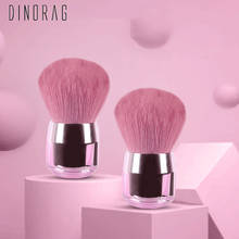 Dinorag-pincéis de maquiagem para pó, cabeça grande, peça de cogumelo, para base, blush, ferramenta rosa 2024 - compre barato