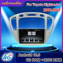 Xdcrrádio automotivo, android 10.0, 9 ", para toyota highlander, navegação por gps, dvd, tocador multimídia, estéreo, 4g 2005-2011 2024 - compre barato