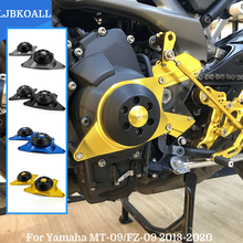 2017 mt09 motocicleta fz09 caso do motor estator capa de embreagem crash pad quadro slider protector para yamaha MT-09 FZ-09 2015-2020 2016 2024 - compre barato