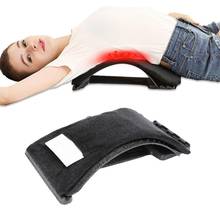 Masajeador de espalda, soporte mágico para alivio del dolor de cintura y cuello, equipo Corrector de columna Lumbar 2024 - compra barato