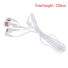 2Buttons/4Buttons Electrotherapy Electrode Lead Electric Shock Wires Cable For Tens Massager Connection Cable Massage Relaxation 2024 - buy cheap