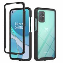 Funda de armadura transparente de cuerpo completo para móvil, carcasa trasera de teléfono a prueba de golpes para Oneplus 9 9Pro 8 8Pro 8T/8T Plus Nord N10/N100/Nord 5G, 360 2024 - compra barato