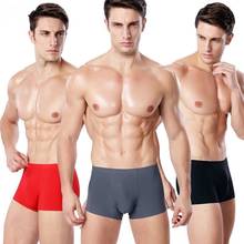 3pcs Seamless Men Boxers Luxury Silk Boxers Underwear Spandex 3D Crotch Boxer Nylon Underwear Shorts Slips 2024 - buy cheap
