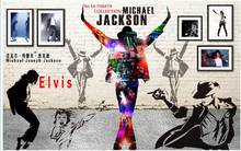 Papel tapiz fotográfico 3d personalizado, mural nostálgico de Michael Jackson Bar, pared de ladrillo, decoración del hogar, 3d murales de pared, papel tapiz en la sala de estar 2024 - compra barato