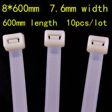 Cuerda de nailon con cierre de plástico para ordenador, cintas fijas de 8x600mm, 100 Uds. 2024 - compra barato