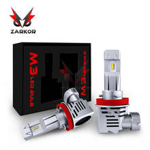 Zarkor-mini lâmpada de led para farol de carro, 2 peças, h7, h4, h11, h1, h8, h3, h9, 9005/hb3, 9006/hb4, 9007, feixe hi-lo, 55w, lm, leds 2024 - compre barato