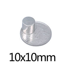 20/50/100pcs 10x10 mm Rare Earth Magnets Diameter 10x10mm Round disc Magnet 10mmx10mm Permanent Neodymium Magnet 10*10 mm 2024 - buy cheap