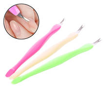 1pc Cuticle Pusher Nail Art Fork Manicure Tool For Trim Dead Skin Fork Nipper Pusher Trimmer Cuticle Remover 2024 - buy cheap