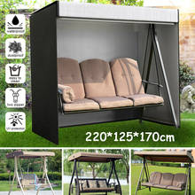 Hamaca impermeable de 3 plazas, cubierta de asiento de columpio para jardín, Patio, silla colgante, dosel de asiento 2024 - compra barato