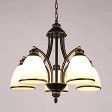 LukLoy-Lámpara de araña Retro Para sala de estar, luces de suspensión de cerámica para comedor, candelabro clásico de escalera y Loft 2024 - compra barato