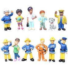 Wholesale 10 sets New 3-6cm cute cartoon anime Fireman action toys Fire Sam model PVC figures toy set(12pcs/set) 2024 - buy cheap