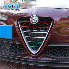 Tira embellecedora de rejilla de coche para Alfa Romeo giulia, accesorios de modificación exterior stelvio 2024 - compra barato