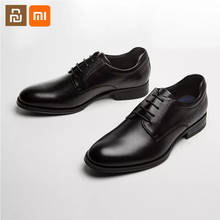 xiaomi mijia youpin seven-face top layer cowhide commuter Derby shoes business leather shoes men's business shoes high quality 2024 - buy cheap