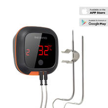 Inkbird-termómetro Digital inalámbrico para barbacoa, dispositivo para cocinar carne, comida, horno, parrilla, con temporizador y batería recargable por USB, IBT-4XS 2024 - compra barato