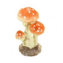 80% HOT SALE Realistic Mushroom Toadstool Miniature Ornament Fairy Garden Terrarium Dollhouse Decor for Bonsai Terrariums 2024 - buy cheap