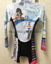 Traje de triatlo profissional, roupa feminina de manga comprida, camisa personalizada de ciclismo, macacão de pele, maiô, ciclismo, 2020 2024 - compre barato