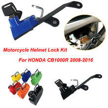 Candado para casco de motocicleta CB1000R, con 2 llaves aptas para Honda CB1000 R CB 1000R 2008-2016 2012 13 14 15, bloqueo para casco de aluminio de 6 colores 2024 - compra barato