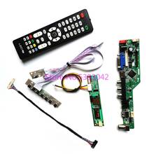 Para lp150x08 (a2)/(a2) (k3)/(a3)/(b3) kit de placa controladora lcd, sinal analógico de tv remoto usb + vga + av lvds 30 pinos 1ccfl 1024*768 2024 - compre barato