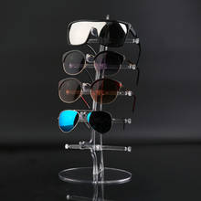 Soporte de exhibición transparente para gafas de sol, estante de exposición de acrílico, a la moda, 5 pares 2024 - compra barato