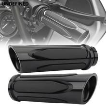 25mm Motorcycle Hand Grips Black Moto Handlebar Grip CNC Cut For Harley Touring Road King Sportster Dyna Fat Boy Softail Slim XL 2024 - buy cheap
