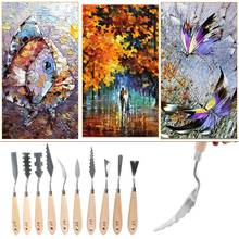 10pcs/set Stainless Steel Painting Palette Knife Oil Paint Spatula Scraper for Artist Acrylic Paintings Tools 2024 - buy cheap