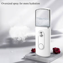 20ml Handy Facial Steamer Nano Mister Face Spray Bottle Mist Sprayer Skin Moisture Meter Power Bank Portable USB Rechargeable 2024 - buy cheap