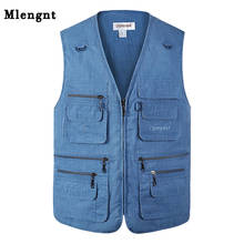 Classic Multi Pocket Vest For Men Spring Autumn Male Casual Sleeveless Photographer Jacket With Many Pocket Summer Waistcoat 2024 - buy cheap