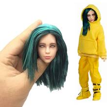 Оригинальная кукла, игрушечная голова, модная черно-Зеленая кукла, голова для девочки, сделай сам, украшение, игрушка для волос, подарок для девочек 2024 - купить недорого