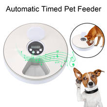 6 Grids Electric Dry Wet Food Dispenser for Cat Dog 6 Meals With Music Reminder Round Timing Feeder Pet Automatic Feeder 2024 - buy cheap