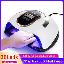 114W/72W/36W LED Nail Lamp Nail Dryer 57/36PCS LED UV Lamp For Curing UV Gel Nail Polish With Motion Sensing Manicure Tools 2024 - buy cheap