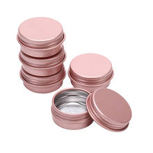5ps Metal 10g Tin Cosmetic Cosmetic Containers With Lid Pink Empty Aluminum Pot Jars Eye Cream Hair Conditioner High Quality 2024 - buy cheap
