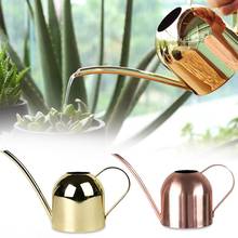 500ML Watering Can, Stainless Steel Long Mouth Watering Can, Golden Watering Kettle Mini Watering Gardening Tools Watering Pot 2024 - buy cheap