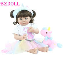 40cm Full Silicone Reborn Baby Doll For Girl Lifelike Vinyl Mini Bebe Bonecas Child Bathe Dress Up Education Toy Birthday Gift 2024 - buy cheap