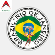 Aliauto Brazil Rio De Janeiro Automobile Motorcycle Body Car Sticker Waterproof Reflective Decal Accessories PVC,12cm*12cm 2024 - buy cheap