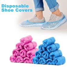 100 unidades/pacote impermeável sapatos de chuva bota cobre overshoes descartáveis plásticos 2024 - compre barato